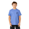 Quiksilver - T-shirt QS Surf Lockup pour garçon de 8 à 16 ans en bleu tuba 